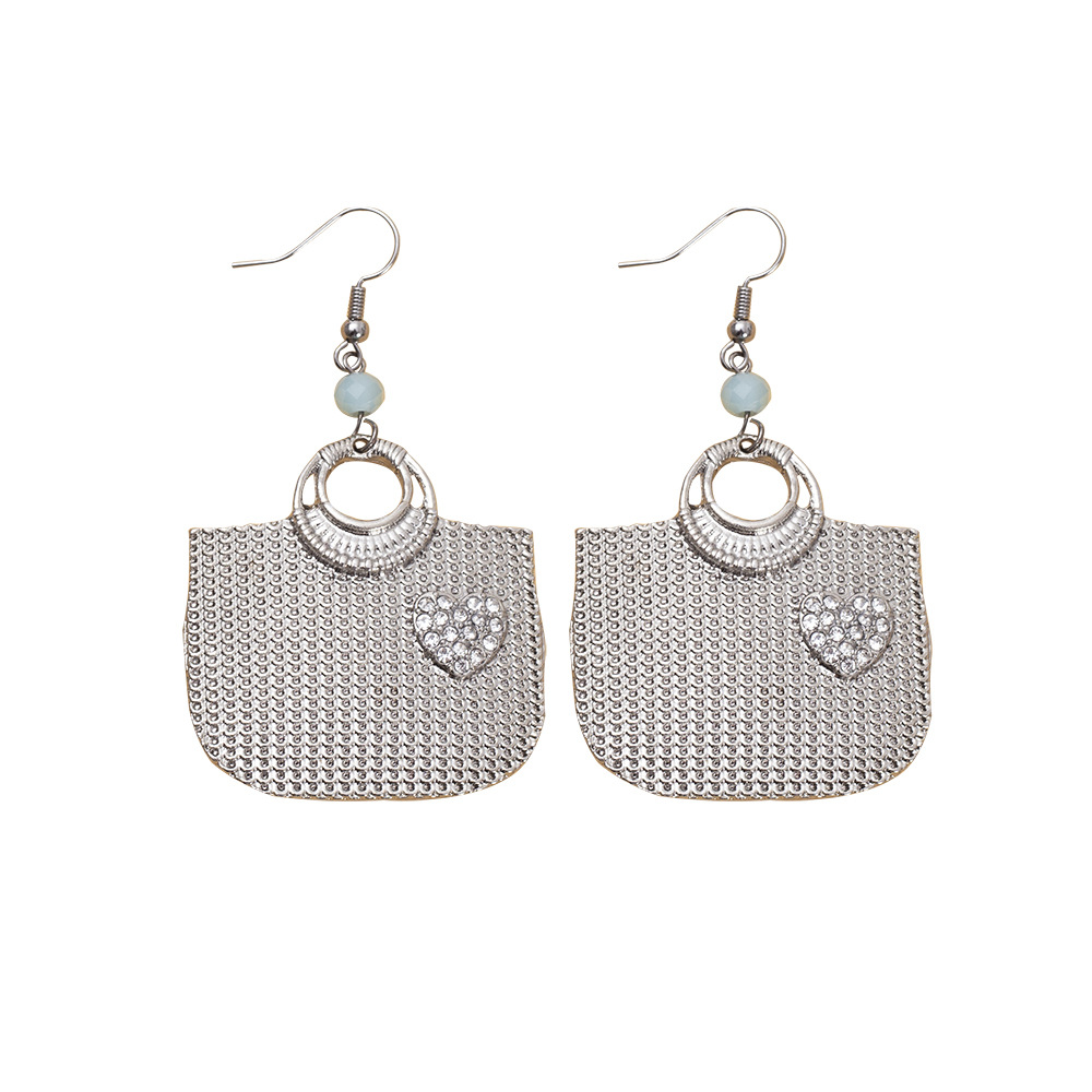 1 Pair Casual Simple Style Bag Alloy Drop Earrings display picture 8