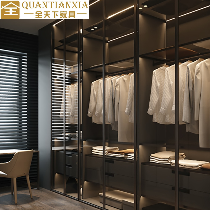 Chengdu whole one-door to ceiling wardrobe modern light luxury villa…