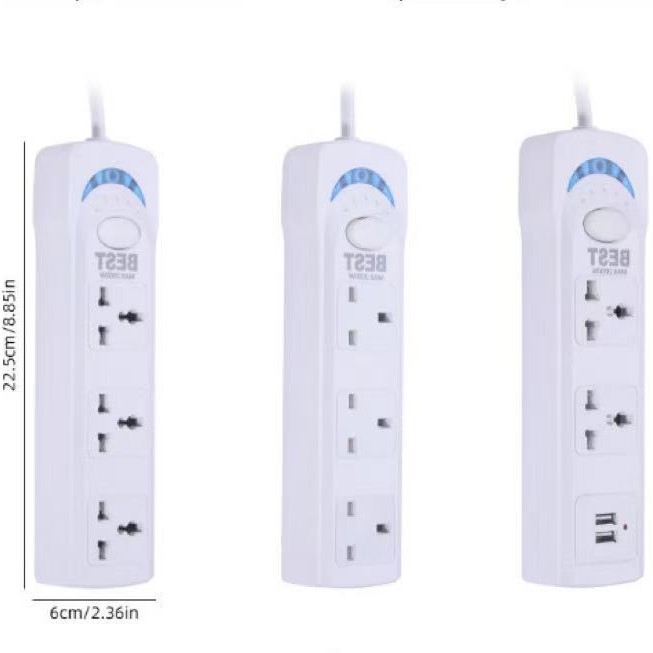 Comercio exterior Oriente Medio Arabia Saudita SASO estilo británico agujero USB enchufe enchufe placa de enchufe