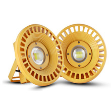 上海亚明led防爆灯加油站灯50w户外圆形投光灯100w超亮防爆型射灯