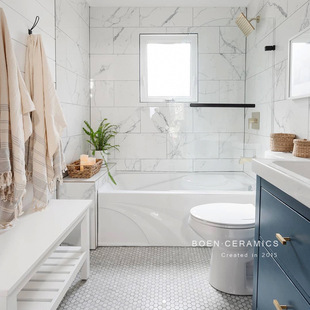 Burn Fish Belly White Antique Tiles Kitchen Bathroom Marble Tiles 600X600 Non-Slip Floor Tiles Bathroom Wall Tiles