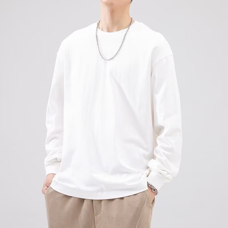 250g 긴 소매 실 흰색