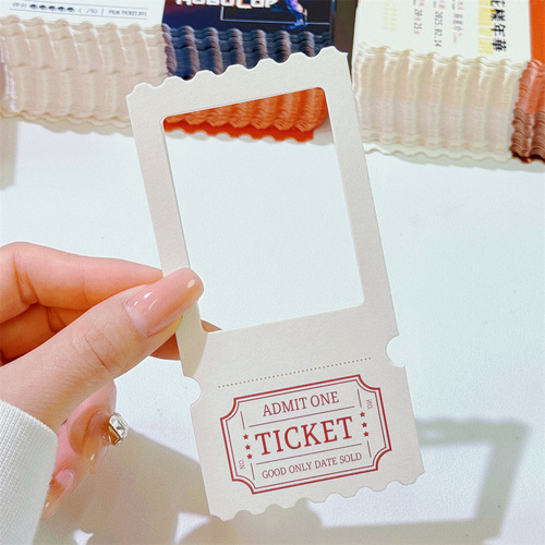 Sci-Fi Movie Blank INS Ticket Stub DIY Bookmark Reverse Film Projection Photo Gift Greeting Material Memorial