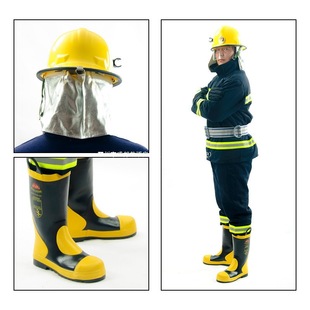 firemen fire-fighting clothing combat clothing fire-fighting training fire-fighting protective clothing five-piece fire-fighting clothing fire-fighting equipment