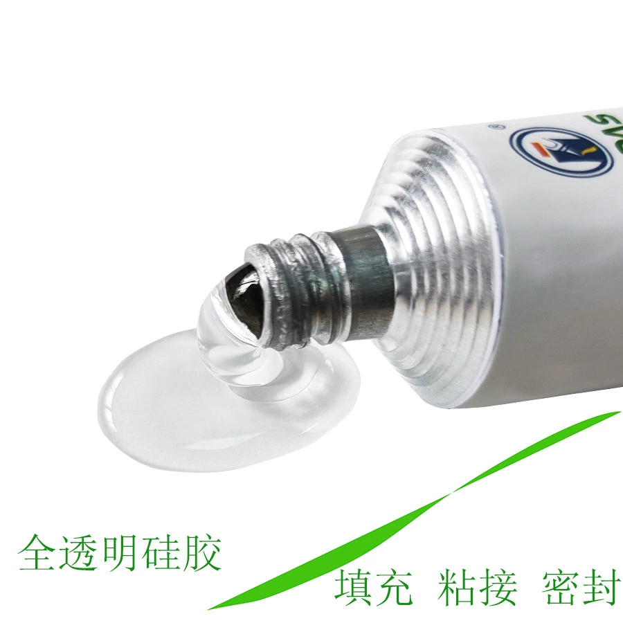 Полностью прозрачный эластичный прозрачный силиконовый клей, медленно высыхающий, склеивающий, с цифровым уплотнением, прозрачный клей, изоляция, устойчивый к высоким и низким температурам.