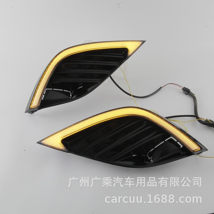 Aplicable a 18 nuevo Camry Luz de marcha diurna 19 LED Luz de marcha diurna modificado conjunto de luz antiniebla delantera luz antiniebla DRL