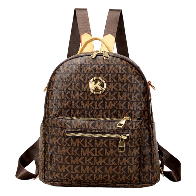 Backpack Women's 2024 New Fashion All-match PU Large Capacity Bag Women's Bag Instagram Popular Multi-use Small Backpack Cross-border
