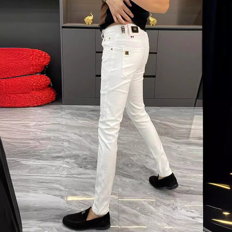Spring and Summer Men's Washed Stretch Skinny Jeans Korean-style Slim-fit Youth Trendy Trousers Spring and Summer Men's Washed Stretch Skinny Jeans Korean-style Slim-fit Youth Trendy Trousers