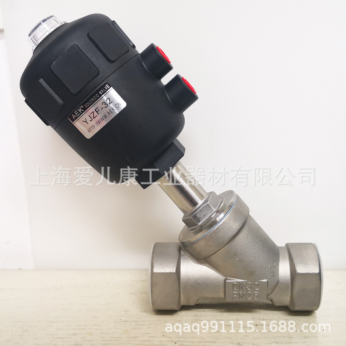 AEK不锈钢常闭角座阀YJZF-15,YJZF-20,YJZF-25,YJZF-32,40,50,65