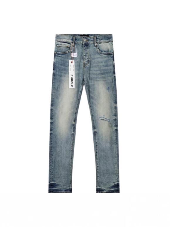 Purp * jeans para hombres agujeros de moda masculinos de otoño nuevos pantalones coreanos delgados piernas delgadas de otoño nuevos productos