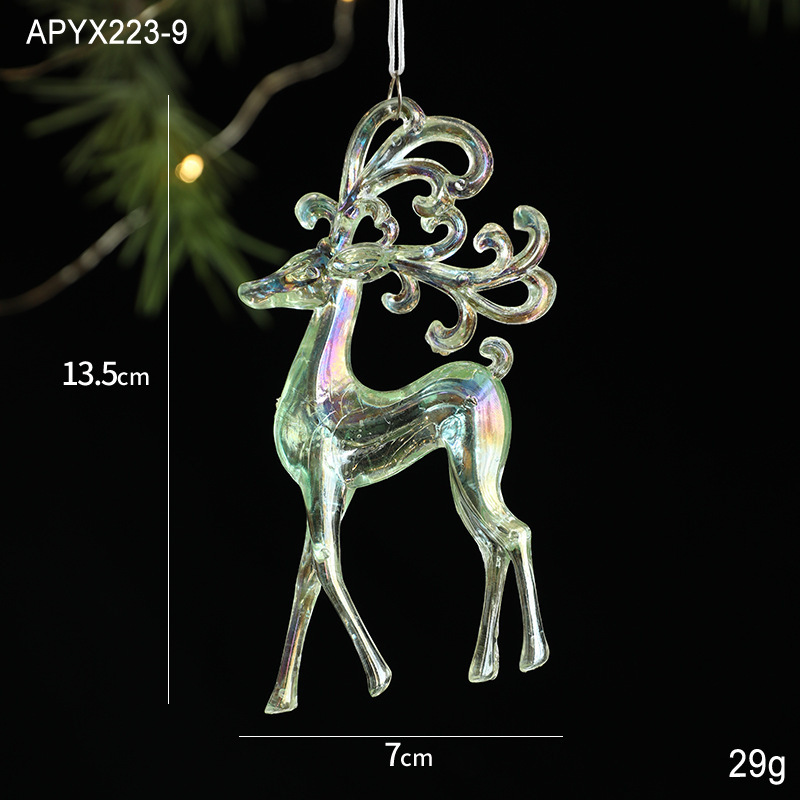 クロスボーダー新しいクリスマス装飾シンフォニーアクリルスノーフレーククリスマスツリーペンダントペンダント結婚式の窓の雰囲気|undefined