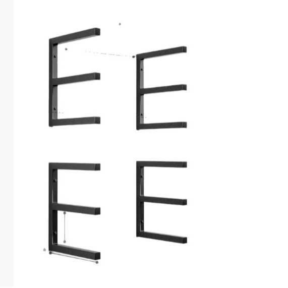 marco de leña simple especial transfronterizo marco de almacenamiento de madera al aire libre marco de almacenamiento de madera pesada marco de leña de chimenea interior