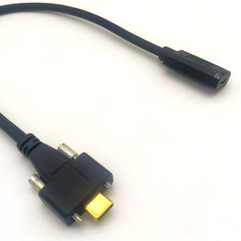 USB Type-C3.1 вращающийся разъемType-C3.1 удлинительная линия с ушками крепления винт Type-C кабель данных