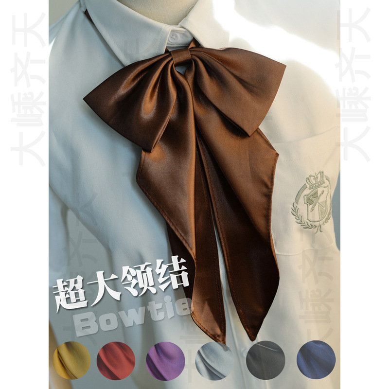 Solid Color Bow Jk Uniform Tie Shirt Temperament Academy Style Basic Color Fashion All-match No Tie Collar Solid Color Bow Jk Uniform Tie Shirt Temperament Academy Style Basic Color Fashion All-match No Tie Collar