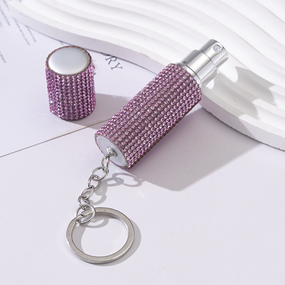 Glam Style Glam Solid Color Plastic Rhinestones Women's Keychain