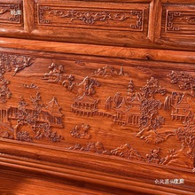 刺猬紫檀广东家具沙发中式实木组合客厅木质财源滚滚仿古