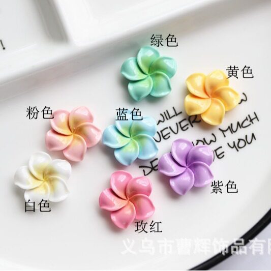 Beautiful Bauhinia Simulation Resin Jewelry Accessories DIY Cream Glue Drop Glue Mobile Phone Shell Beauty Material Five-petal Flower