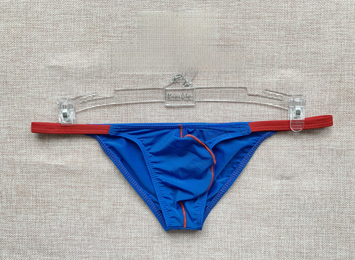 Low-rise Color-block Men's Underpants Sheer Men's Ice Silk Triangle Pants 3016