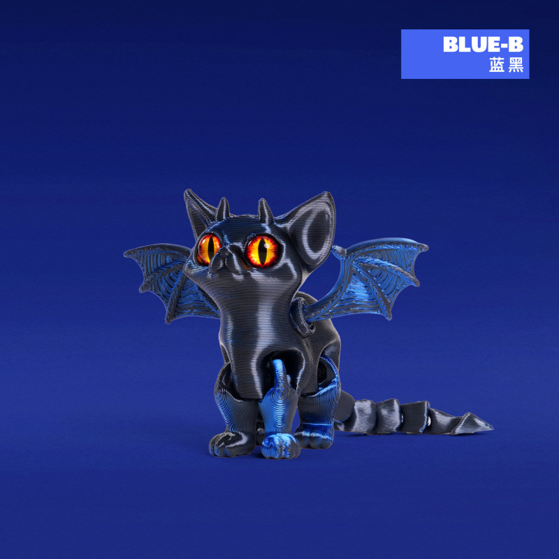 ハロウィン 3D プリントクロスボーダーホットスタイル天使悪魔猫子供のかわいいペットのおもちゃデスクトップ装飾品可動関節|undefined