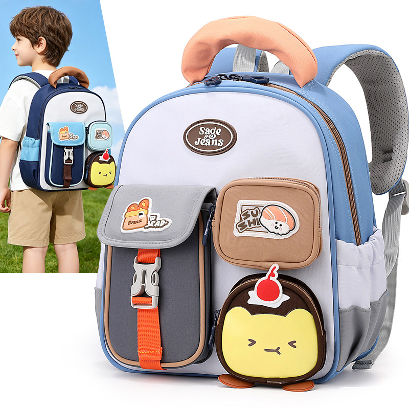 Children's Cartoon Backpacks Kindergarten Boys' School Bags Girls' Lightweight School Bags Wholesale High-Value Backpacks