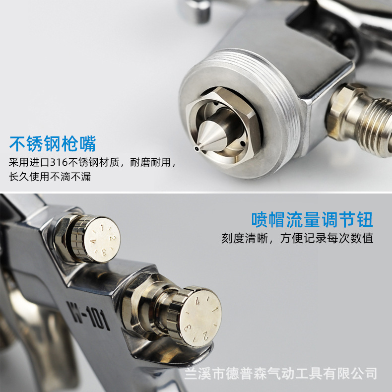 Mingli W-101 スプレーペイントガン w101 プレスタイプ W101 上部ポットと下部ポット高微粒化家具トップコートペイントスプレーガン|undefined