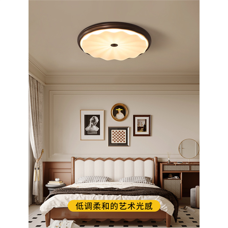 Lámpara de techo de dormitorio retro americano, crema francesa, estilo antiguo Nanyang, estudio romántico creativo, dormitorio principal, lámpara Zhongshan