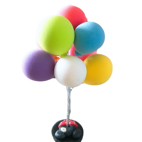 跨境货源馨睿车载气球摆件彩色粘土告白气球8球仪表台香薰装饰球