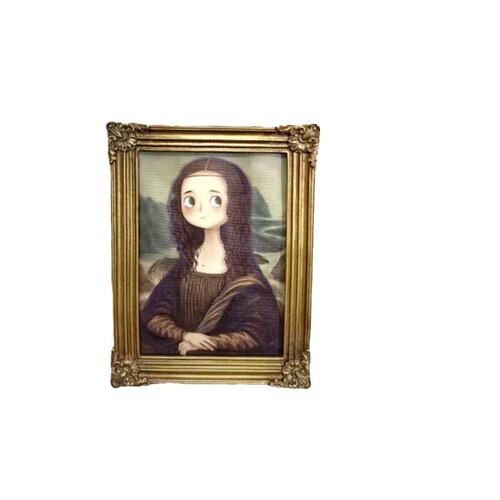 European-style retro picture frame, Mona Lisa oil painting frame, American decorative wall art, 4-inch, 6-inch, 7-inch decorative pieces
