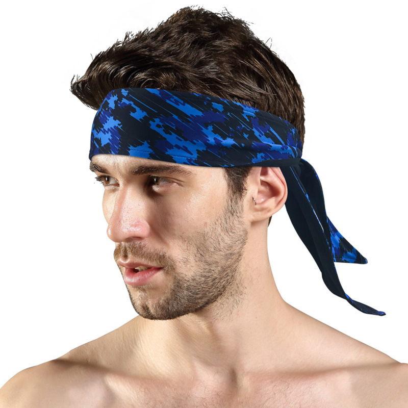 Sweat Absorbing Headband Men's and Women's Hair Belt Tape Protector Moorhood Antisweat Guide Sweat Belt Fitness Running Yoga Sports Riding Basketball