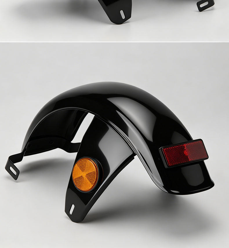 New National Standard Electric Bicycle Mudguard with Reflective Iron Material, National Standard Bike Mudguard, Thickened and Durable Rear Mudguard