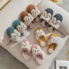 2021 Cotton Slippers for Women Autumn and Winter Home Use Home Furnishing Couple Warm Plush Slippers for Men Postpartum Wholesale Cotton Shoes
