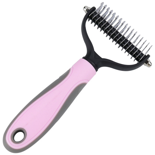 Pet Supplies Amazon Cat and Dog Comb Pet Hair Removal Comb Double-Sided Stainless Steel Pet Detangling Comb