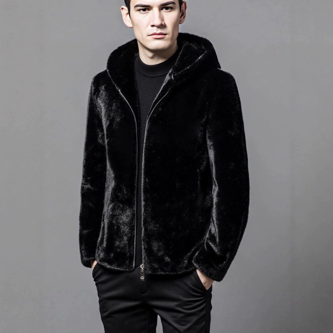 Coat, demi-season warm men's jacket