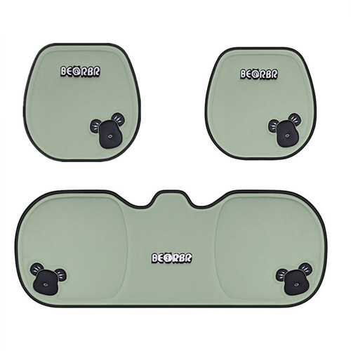 Car Seat Cushion Four Seasons Small Three Piece Single Piece Honeycomb Mesh Cartoon Women's Summer Breathable Tie-Free Three Piece Set Wholesale