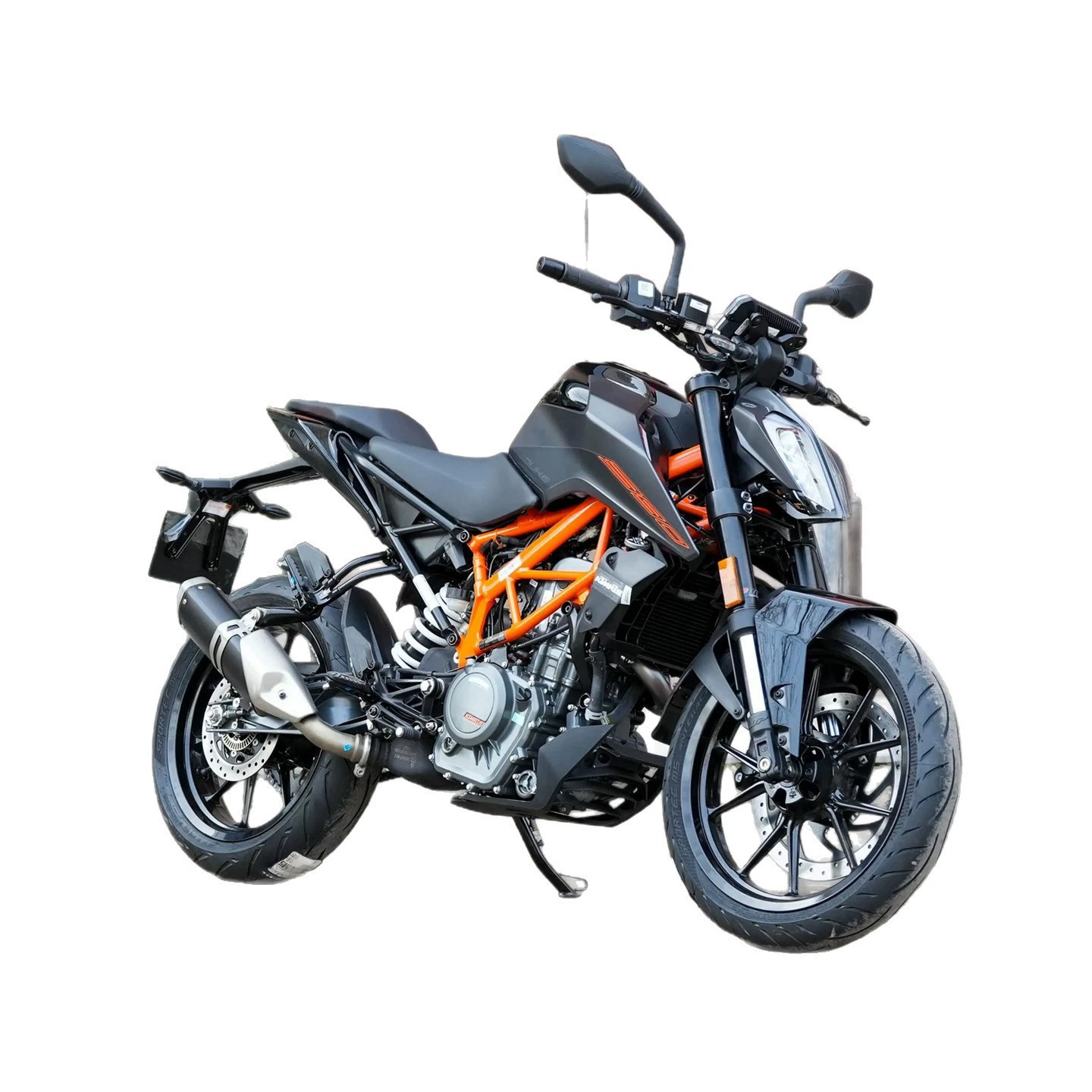 Мотоцикл KTM Duke 390, водяное охлаждение, уличный naked, электропокраска