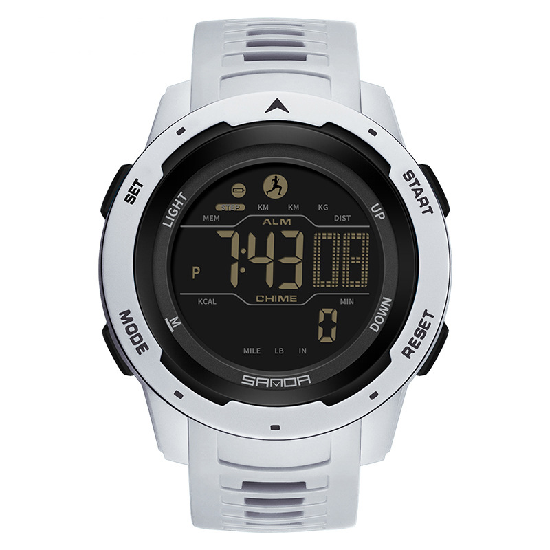 SANDA nuevo 2145 movimiento electrónico digital de moda simple deportes al aire libre de los hombres reloj electrónico