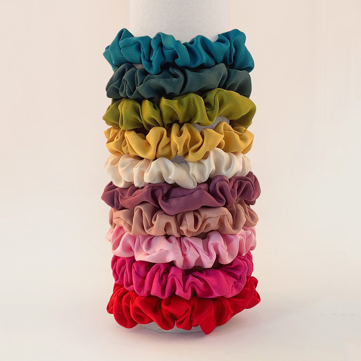 Satin Fabric Headband Female Rubber Bands Simple Headdress Hair Accessories Set Wholesale display picture 4