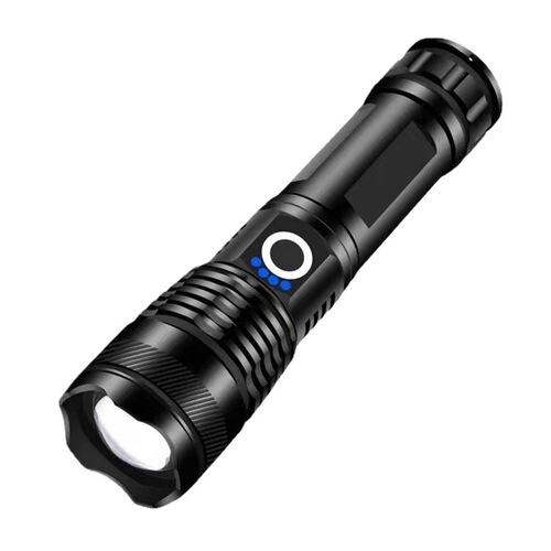 Cross-border white laser bright light flashlight USB rechargeable outdoor emergency flood control searchlight P50 long-range lighting on behalf of