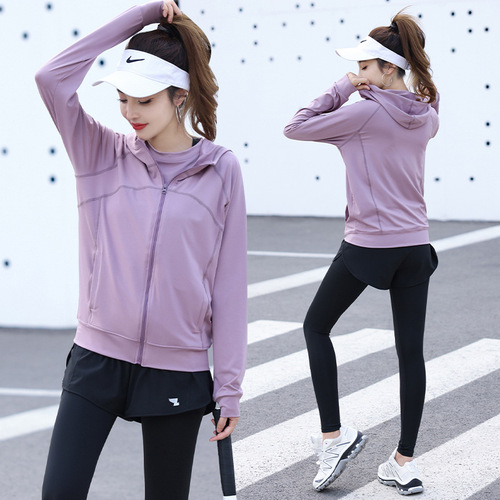 Women's Autumn Long-Sleeve Sports Jacket with Hood, Plus-Size, Slimming Design—Loose-Fit and Body-Sculpting Style, 