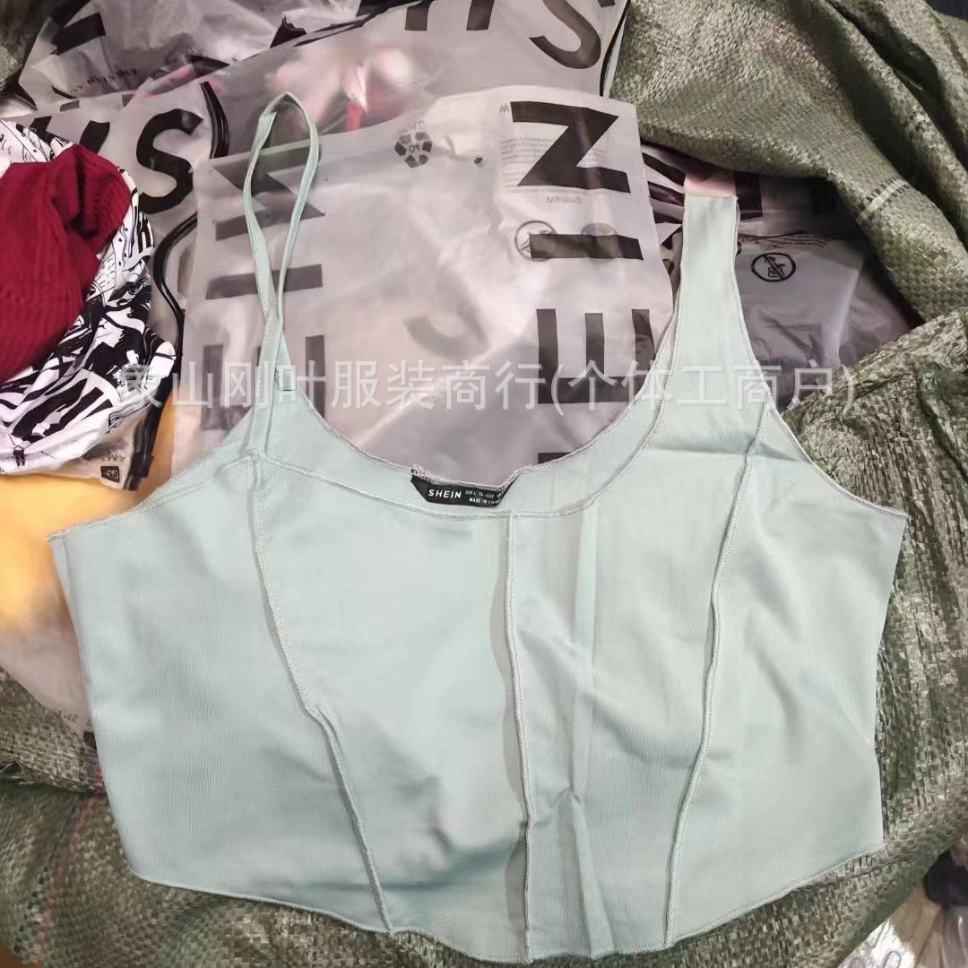 Fábrica de suministro de verano venta caliente de comercio exterior ropa de mujer shein miscelánea Europa y América inventario del sudeste asiático mercancías al por mayor embalaje