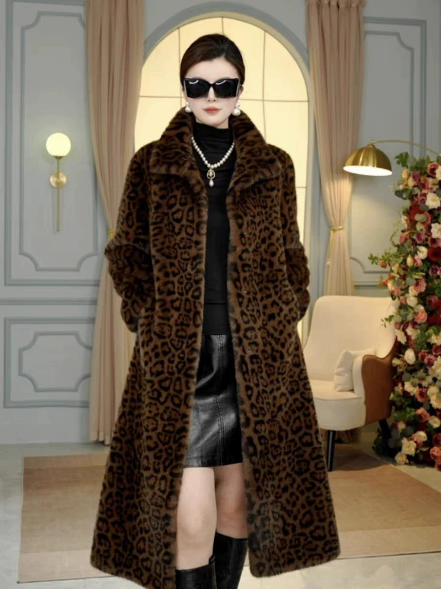 Long winter down jacket, coat