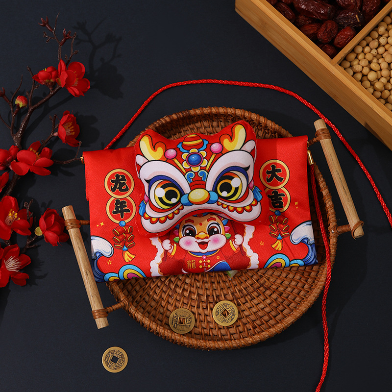 수평 플레이트-드래곤 년 큰 행운 + 끈 (핀치가 전화)