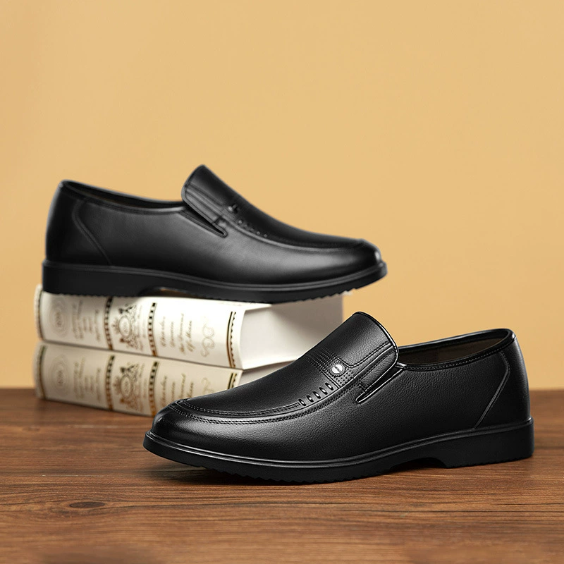 Cardile, мужские туфли из крокодиловой кожи среднего возраста, деловая повседневная обувь из натуральной кожи, мужская обувь на одной ноге, туфли для папы из воловьей кожи на мягкой подошве