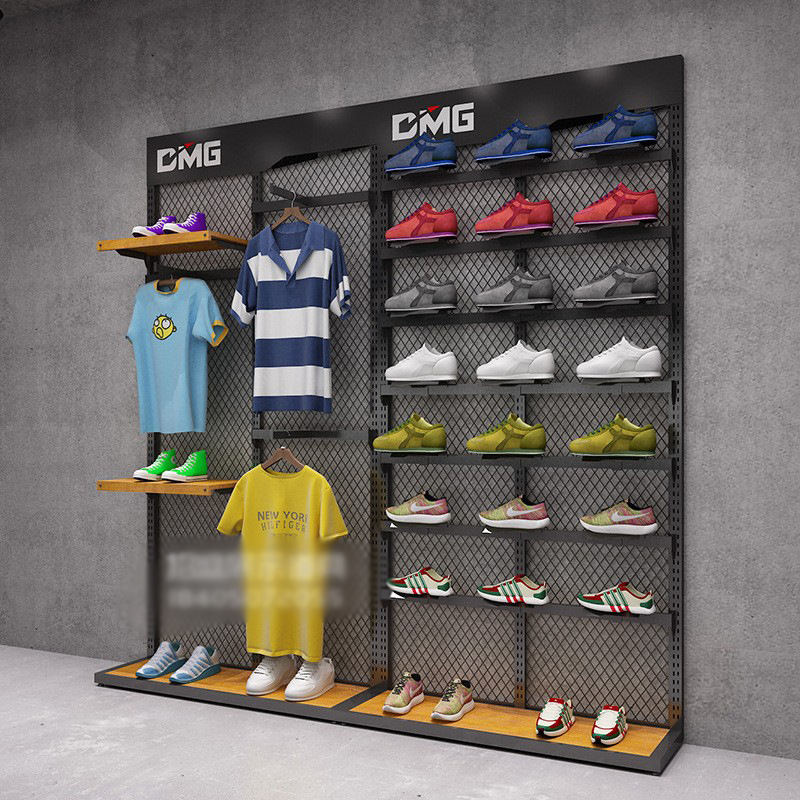 Deportes y ocio Zapatero tienda de ropa estante de exhibición estante fútbol baloncesto Multi-Layer Display Shoe shelf for brand Shoe Store