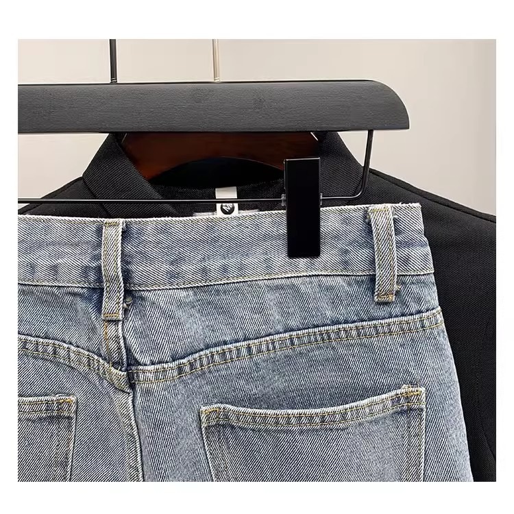 Men's Retro Blue Denim Shorts High End Casual Five Point Pants Summer Trendy Outerwear_mkmklike.com