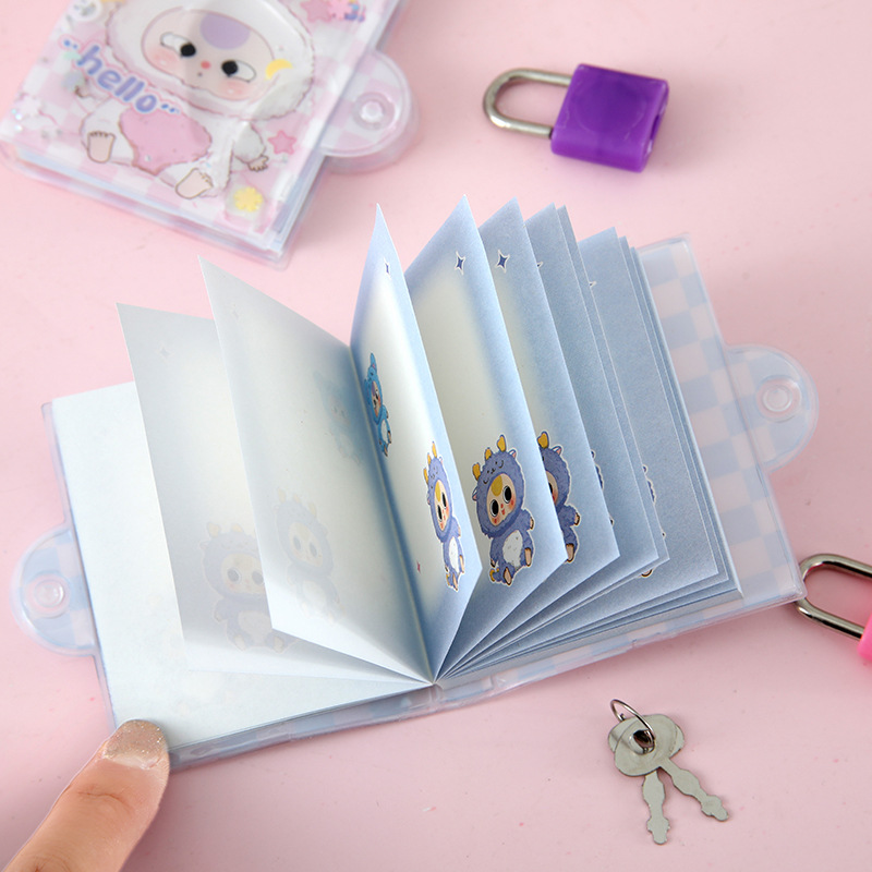 Mini muñeca de flujo de aceite de arena con bloqueo conjunto de estudiantes descomprimir en aceite pellizco pellizco línea horizontal cuaderno de aprendizaje papelería