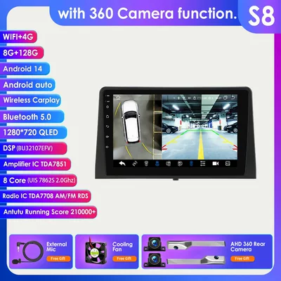Car Gps Reversing DVD Navigation - with-360-camera-8128g-wifi4g-lte-version-7862-carplay-eight-core-10inch-adapt-to-citroen-berlingo-2019-peugeot-partner-rifter