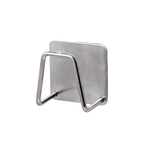 304 stainless steel sponge rack without punching sink sponge drain rack steel ball rag sponge storage rack wholesale