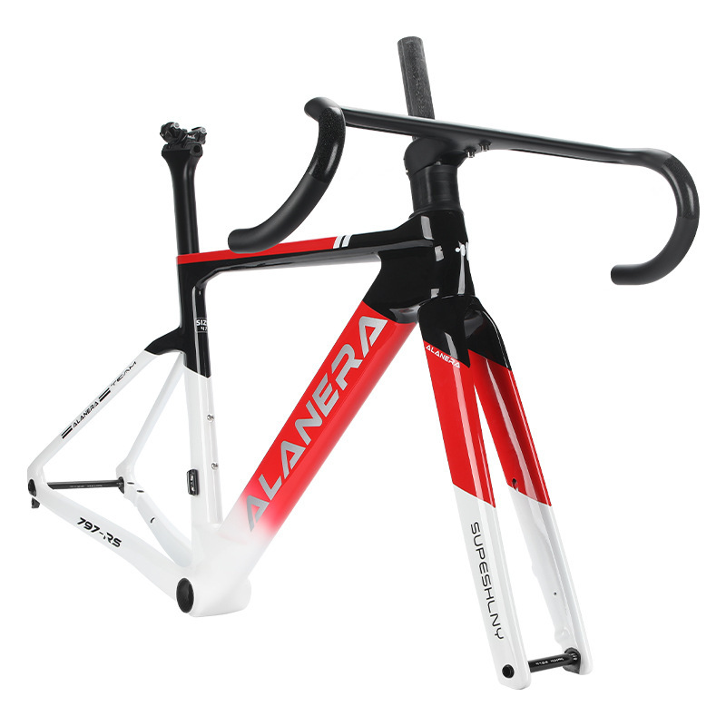 Black and Red 2025 New Alanera Grenadier-Rs Carbon Fiber Frame Road Bicycle Wind-Breaking Frame