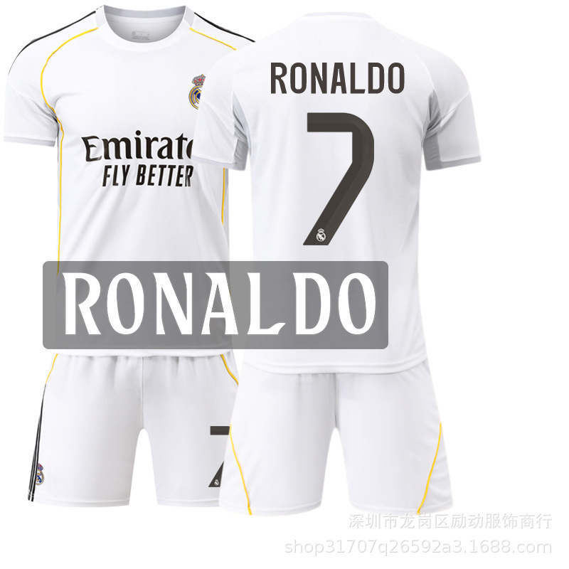 2526 クラブスーツ No.9 ムバッペ ジャージ 7 ウニヒス ロナウド 正しい新しいレアル マドリード ホーム サッカー ユニフォーム|undefined